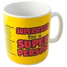 Кухоль керамічний 800 мл Super Person XXL OLens 102-017 Кухоль керамічний 800 мл Super Person XXL OLens 102-017