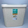 Корзина для порошку 10 л 28,5*21*26,5 см Uscan Plastik M-086 Бежевий