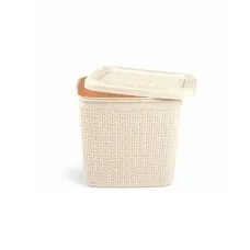 Корзина для порошку 10 л 28,5*21*26,5 см Uscan Plastik M-086 Бежевий