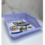 Лоток с ручкой в холодильник Irak plastik 29 x 26 х 8.5 см 4,85 л широкий ВА-680 Фиолетовый