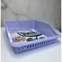 Лоток с ручкой в холодильник Irak plastik 29 x 26 х 8.5 см 4,85 л широкий ВА-680 Фиолетовый