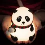 Дитячий світильник нічник акумуляторний силіконовий Панда 3DTOYSLAMP LJC142