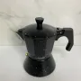 Гейзерна кавоварка алюмінієва 150 мл Maestro MR-1667-300 Black