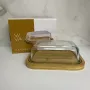 Масляна скляна на бамбуковій підставці 18,5*14*7 см Viva Bamboo LB-640