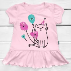 Туніка Dexter’s дитяча котик 86 см рожевий 13107841784