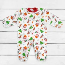 Человечек Dexter’s новогодний для новорожденных snowman 56 см белый красный (13129262286)