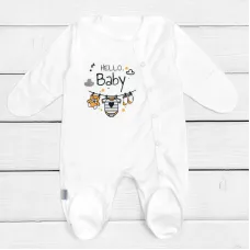 Чоловічок Dexter’s інтерлок hello baby 62 см білий (131395267941)