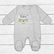 Бавовняний чоловічок Dexter’s без начосу hello baby 62 см сірий (131458368143)