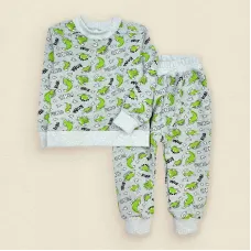 Костюм для хлопчика Dexter’s dino з тканини двонитка 122 см сірий 131583468595