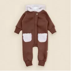 Комбінезон дитячий тринитка з капюшоном Dexter’s teddy 98 см коричневий (131595468637)