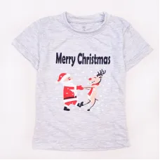 Футболка Dexter’s детская кулир merry christmas 98 см серый (131756469202)