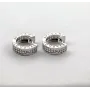 Серьги Булгари Maxi Silver 9347 1.6х0.5 см Серебристый