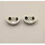 Сережки Булгарі Maxi Silver 9346 1.6х0.3 см Сріблястий