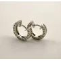 Сережки Булгарі Maxi Silver 9346 1.6х0.3 см Сріблястий