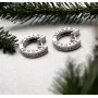 Сережки Булгарі Maxi Silver 9346 1.6х0.3 см Сріблястий