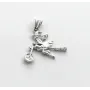 Кулон відьма на мотоциклі Maxi Silver 9331 3.5 см Сріблястий