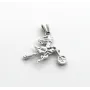 Кулон відьма на мотоциклі Maxi Silver 9331 3.5 см Сріблястий