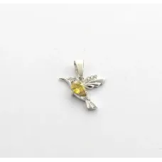 Підвіска колібрі Maxi Silver 9320 1.4х1.5 см Сріблясто-жовтий