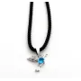 Кулон колібрі Maxi Silver 9318 1.4х1.5 см Сріблясто-блакитний