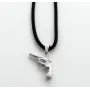 Кулон револьвер Maxi Silver 9317 1.8х2.5 см Сріблястий