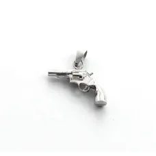 Кулон револьвер Maxi Silver 9317 1.8х2.5 см Сріблястий