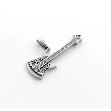 Кулон електрогітара Maxi Silver 9313 1.6х4.5 см Сріблястий