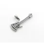 Кулон електрогітара Maxi Silver 9313 1.6х4.5 см Сріблястий