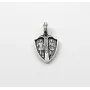 Двосторонній кулон архангел Михайло Maxi Silver 9305 1.9х2.4 см Сріблястий