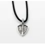 Двосторонній кулон архангел Михайло Maxi Silver 9305 1.9х2.4 см Сріблястий
