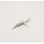 Хрестик маленький Maxi Silver 6889 4.8 см Сріблястий