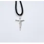 Хрестик маленький Maxi Silver 6889 4.8 см Сріблястий