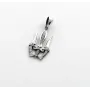 Підвіска герб Український Maxi Silver 6796 2.6 см Сріблястий