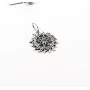 Оберіг алатир у сонячному колі Maxi Silver 9357 2.2 см Сріблястий