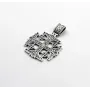 Підвіска мальтійський хрест Maxi Silver 9341 3.5 см Сріблястий