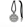 Підвіска мальтійський хрест Maxi Silver 9341 3.5 см Сріблястий