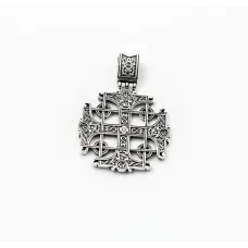 Підвіска мальтійський хрест Maxi Silver 9341 3.5 см Сріблястий Підвіска мальтійський хрест Maxi Silver 9341 3.5 см Сріблястий