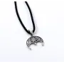 Підвіска оберіг лунниця з деревом життя та алатир Maxi Silver 9327 2.7 см Сріблястий