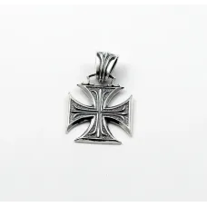 Кулон Мальтійський хрест Maxi Silver 9308 2.7 см Сріблястий (89308)