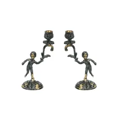 Набор из двух подсвечников Virtus Candlesticks Mini бронза на 1 свечу (4006vi) Набор из двух подсвечников Virtus Candlesticks Mini бронза на 1 свечу (4006vi)