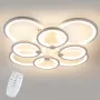 Стельова LED люстра світлодіодний світильник Sunlight білий 5332/4+4