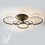 Стельова LED люстра світлодіодний світильник Sunlight чорний 5333/2+2+2