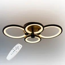 Потолочная LED люстра светильник светодиодный черный Sunlight 5332/2+2 Потолочная LED люстра светильник светодиодный черный Sunlight 5332/2+2
