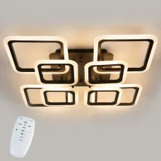 Стельова LED люстра світлодіодний світильник Sunlight чорний 5331/4+4