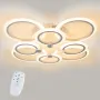 Стельова LED люстра світлодіодний світильник Sunlight білий 5333/4+4