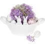 Конфетница Корзина с кроликами (фруктовница) 29х18.5х13.5см белый BonaDi
