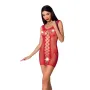 Откровенное платье-сетка Passion BS073 красный (SO4145)