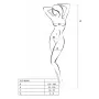 Бодистокинг Passion ECO BS001 One Size white имитация подвязок флористический декор (SO7067)