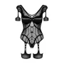 Бодистокінг Obsessive Bodystocking G334 S/M/L чорний (SO7700)
