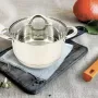 Кастрюля с крышкой A-PLUS 2159 4.7 л Стальной
