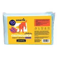 Пеленки ежедневные Smartis с ароматом лаванды 45*60 см 10 шт